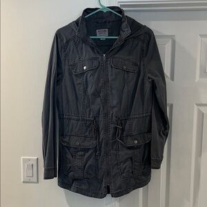 Mossimo Supply Co. Women’s Hooded Charcoal Light Utility Jacket
